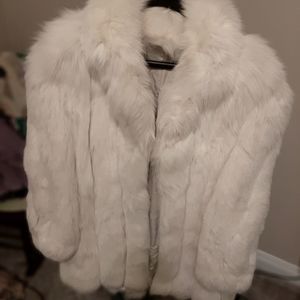 White, Mink Coat